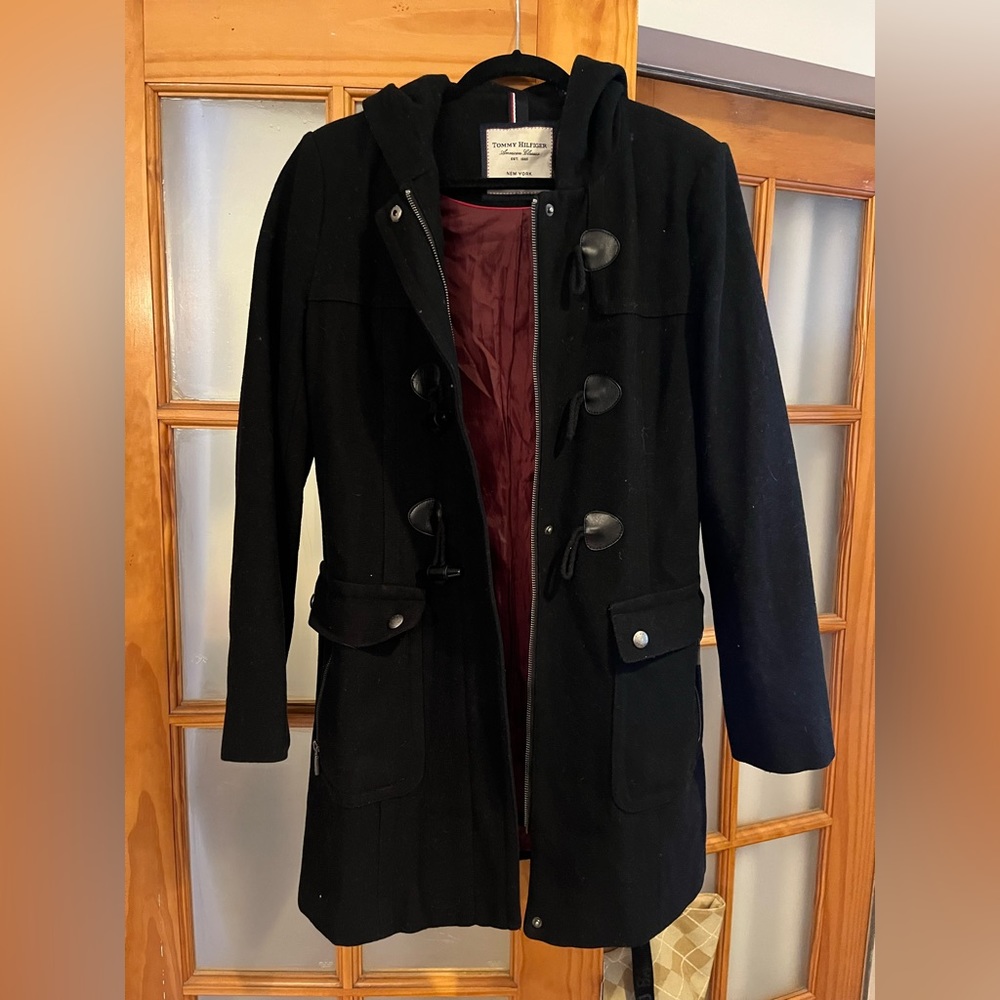 Tommy Hilfiger American Classics Black Peacoat